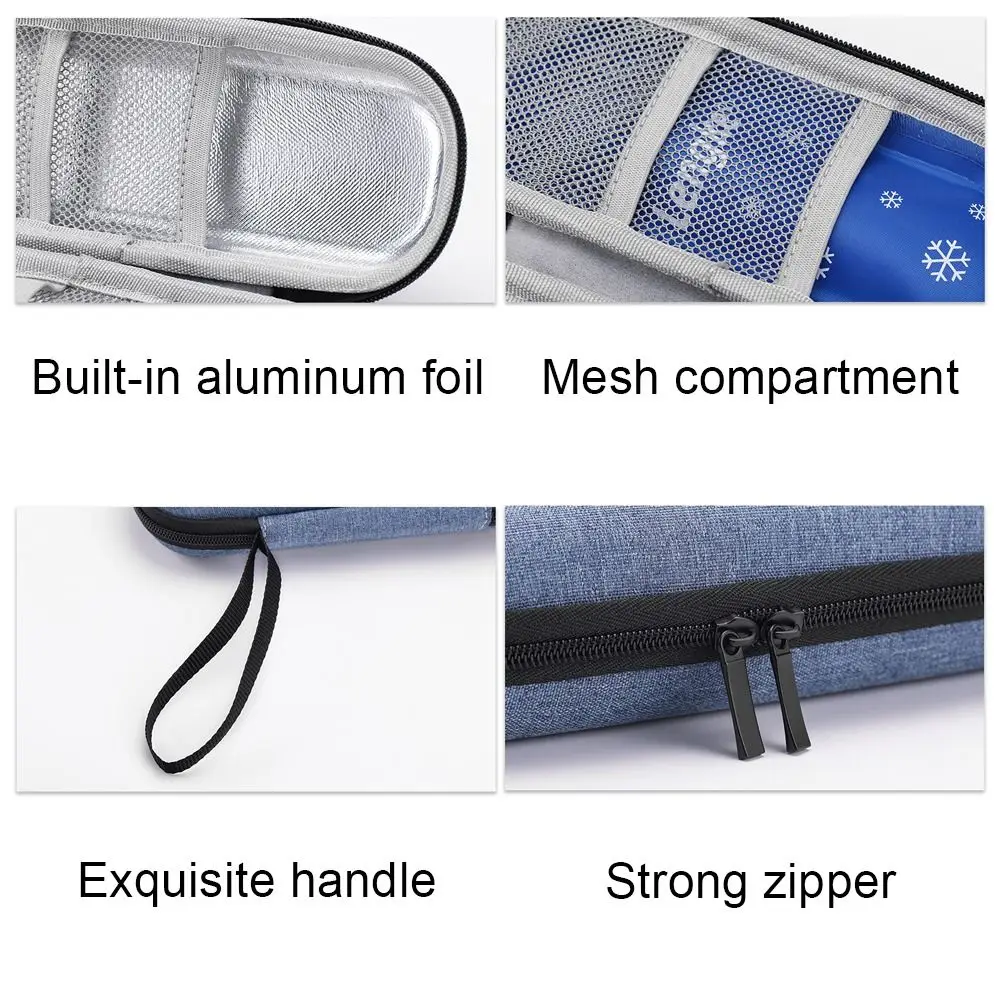 Fashion Insulin Cooling Empty Bag Carry-on Refrigerated Ice Pack Drug Freezer for Diabetes Medicla Cooler Insulation Organizer