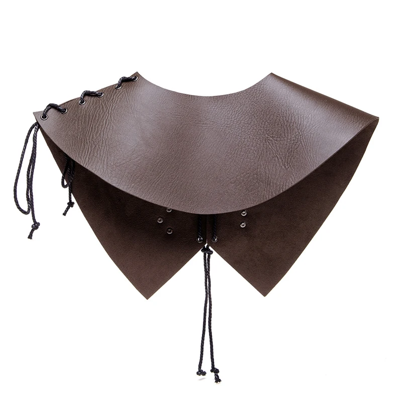 1pc medieval retro ombro armadura couro do plutônio renascentista cavaleiro armadura halloween cosplay palco desempenho acessório