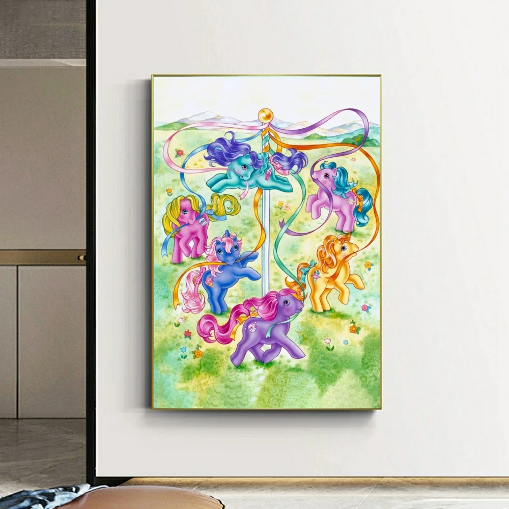 My Little Pony Cute Diamond Painting Cross Stitch Kit 5D fai da te Art trapano completo mosaico ricamo disegno tela Home Decor Hanging