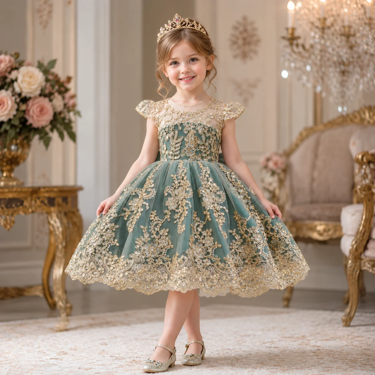 Baby Clothing Dresser - فستان احتفالي جديد للفتيات، فستان زفاف
