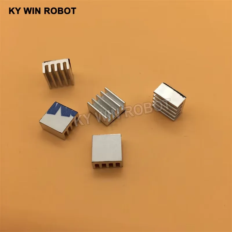 5 個ミニ粘着アルミラジエーターヒートシンク A4988 ヒートシンク 9 × 9 × 5 ミリメートルクーラー 3D プリンタステッピングモータードライバ VGA RAM LED IC