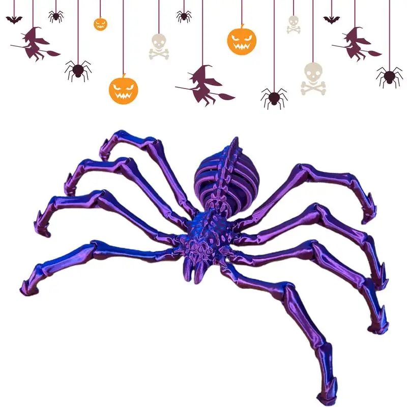 

3D Printed Spider Fidget Articulated Fake Spider Figures Adults Executive Desk Toys Stress Relief Toys for Workplace Home