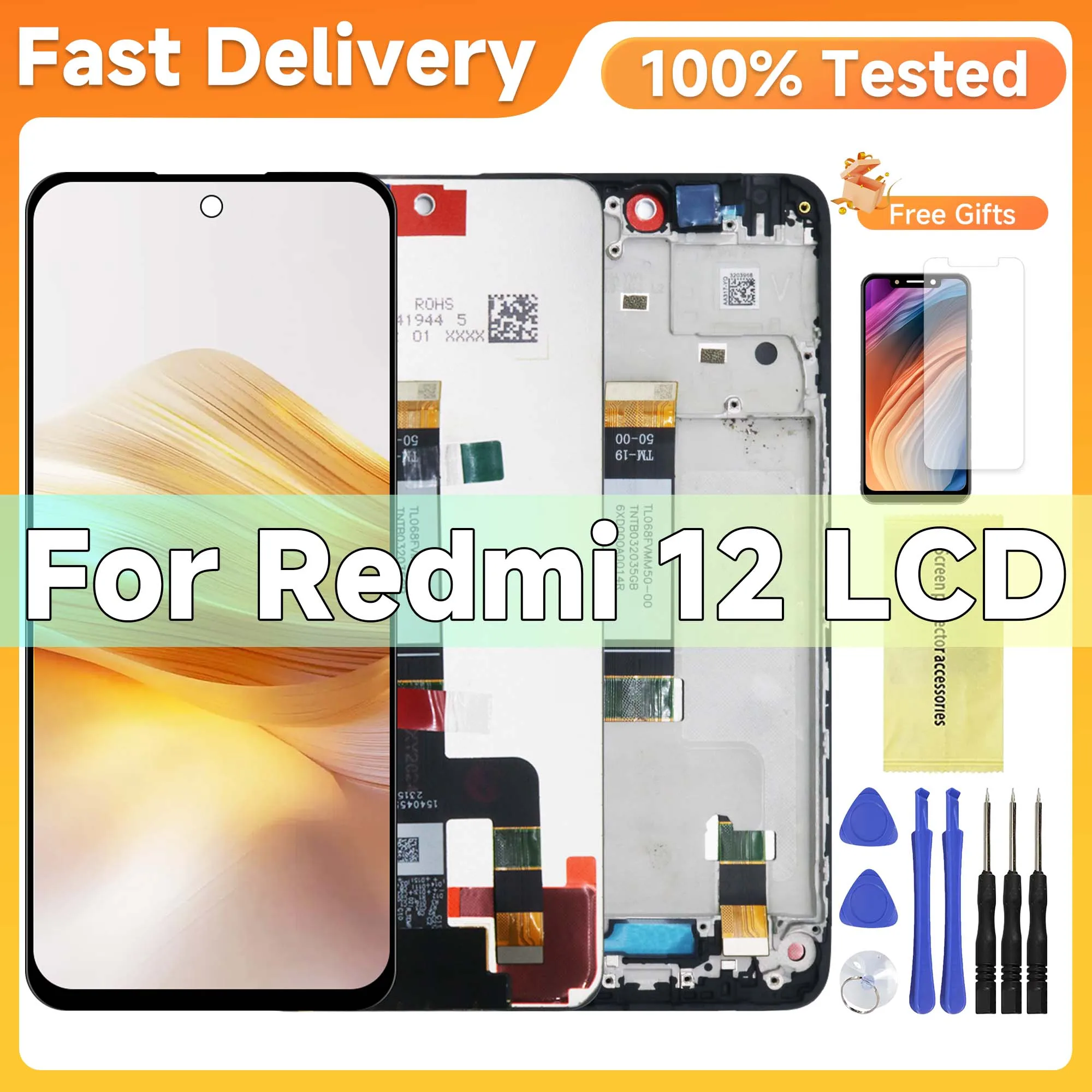 

6.79" Display 23053RN02I 23053RN02Y Premium LCD For Xiaomi Redmi 12 LCD Touch Screen Digitizer Assembly For Redmi 12 LCD Screen