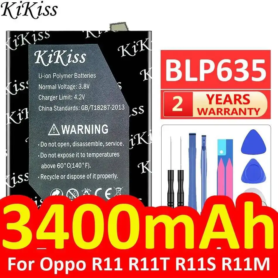 

Для Oppo R11 R11T R11S R11M легкий надежный источник питания аккумулятор мобильного телефона BLP635 3400 мАч