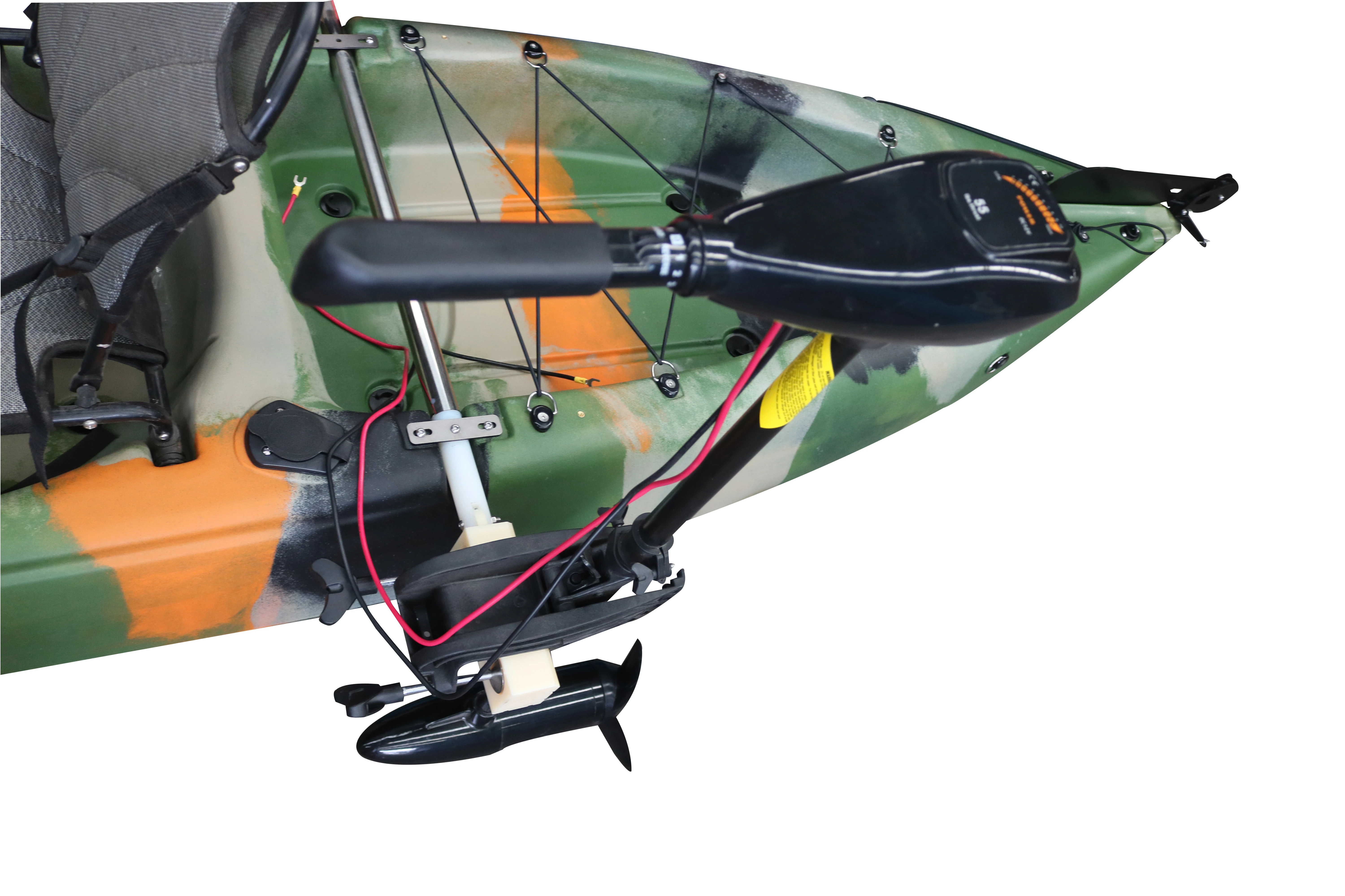 55lbs 12V 바이킹 카약 모터, 전기 트롤링 모터 아웃보드(마운팅 바 포함), 카약 액세서리