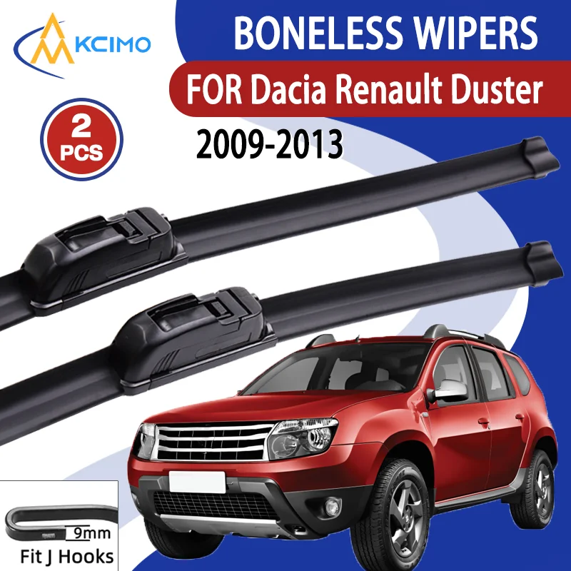 

Для Dacia Renault Duster MK1 2009-2013 автомобильный дворник U-типа мягкий резиновый бескостный дворник HD тихий прочный автомобильный дворник 20 "+ 20"