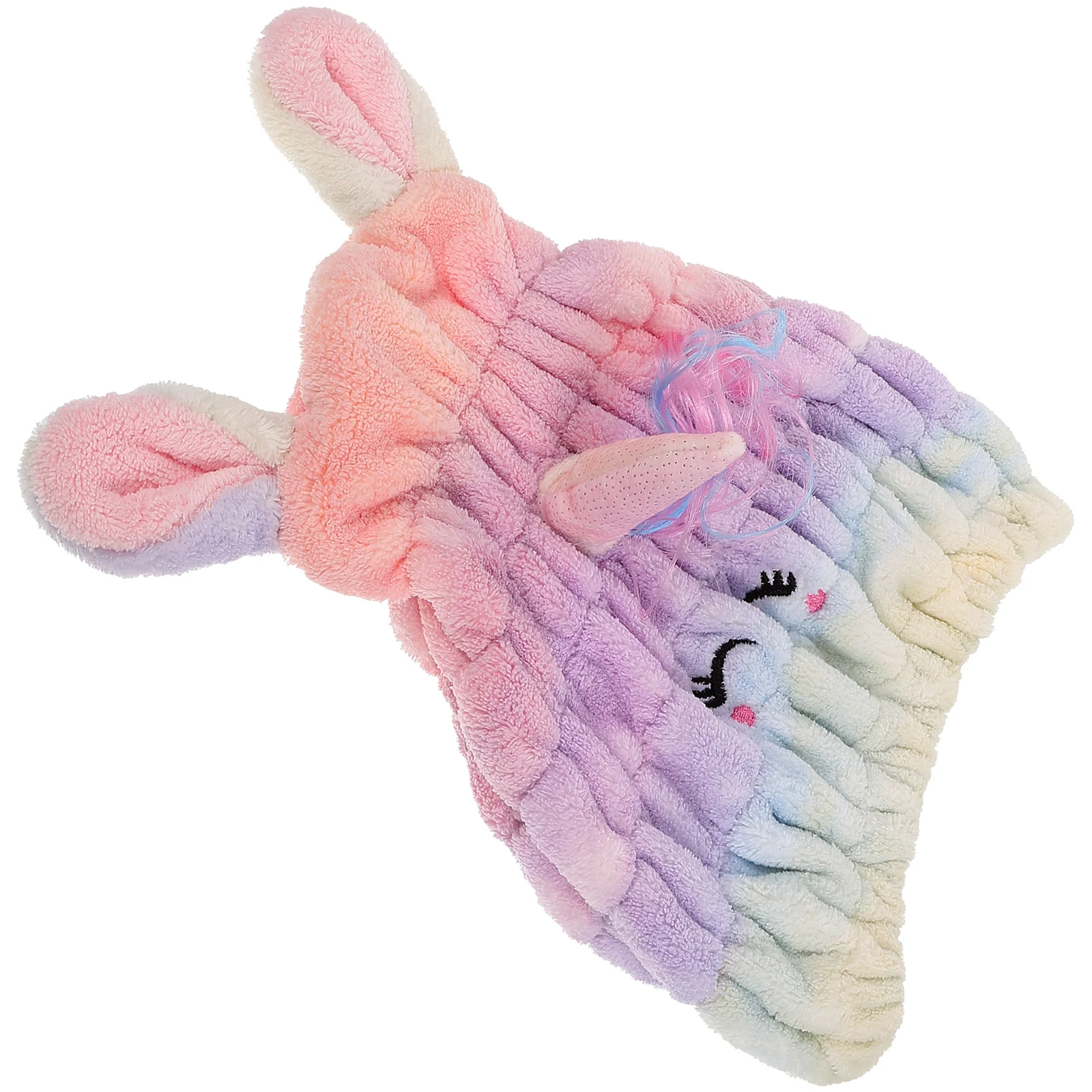 

Coral Fleece Drying Cap Soft Absorbent Towel Wrap Bath Hat Unicorn Cartoon Reusable Shower Caps Women Long Hair Dry Hair Towel