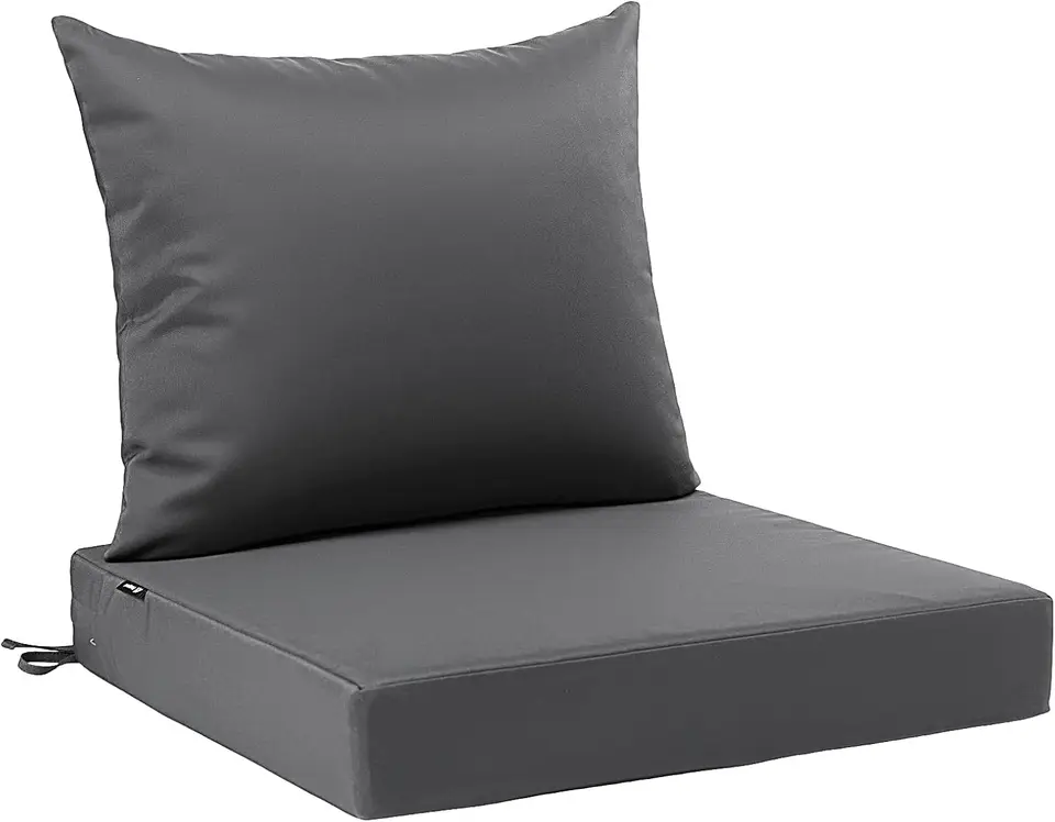 Waterproof Outdoor Patio Seat Cushion Set 24x24