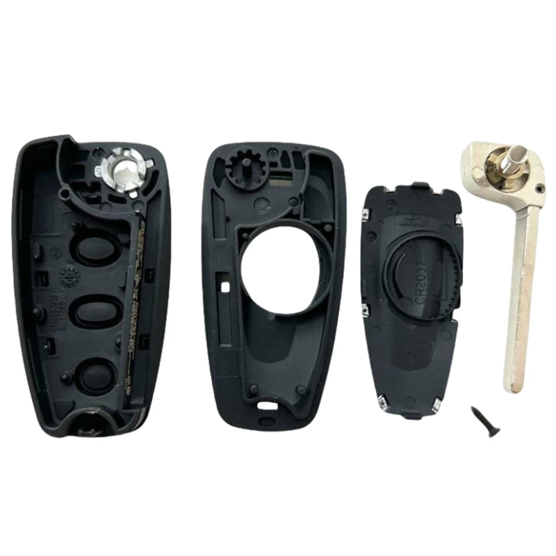 FLYBETTTER OEM Custodia per chiave sostitutiva a 3 pulsanti Keyless Entry Smart Key Shell per Ford Focus Fiesta Transit Ranger C-Max