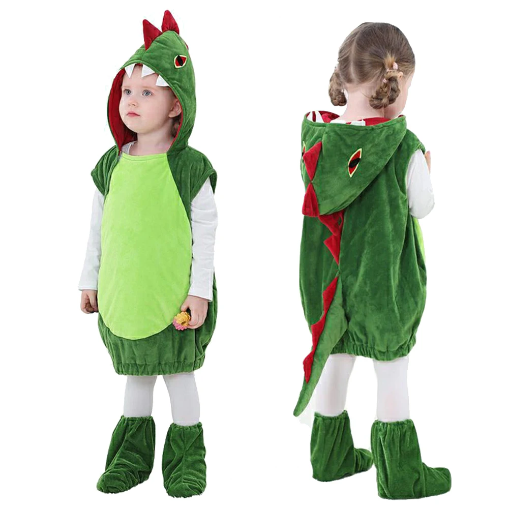 Kids Dinosaurs Cosplay Costume Jumpsuit Outfits For Boys Girls Halloween Carnival Gifts Party Disguise RolePlay Children Suit