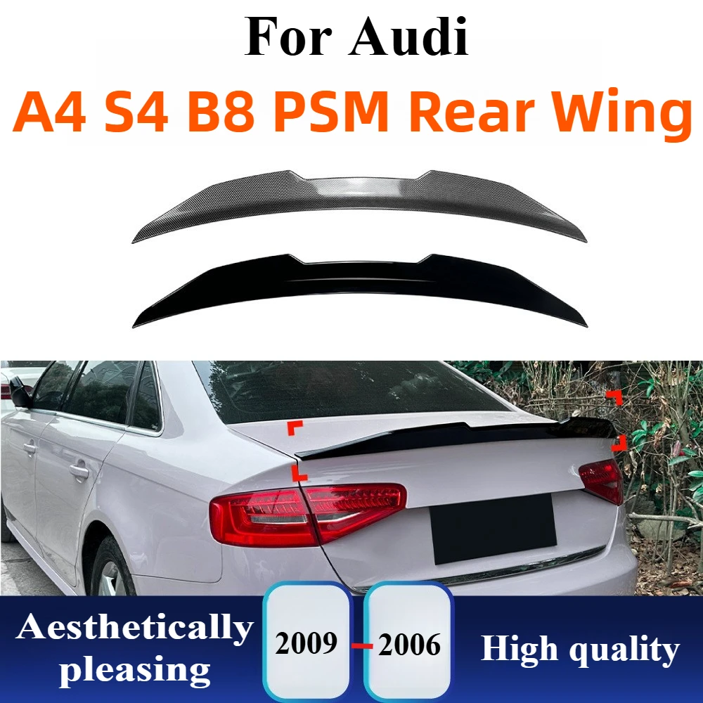 

For Audi A4 S4 B8 2009-2016 PSM Rear Spoiler Wing Aero Canard Diffuser Tail Winglet Exterior Tuning Body Kit Modification Parts