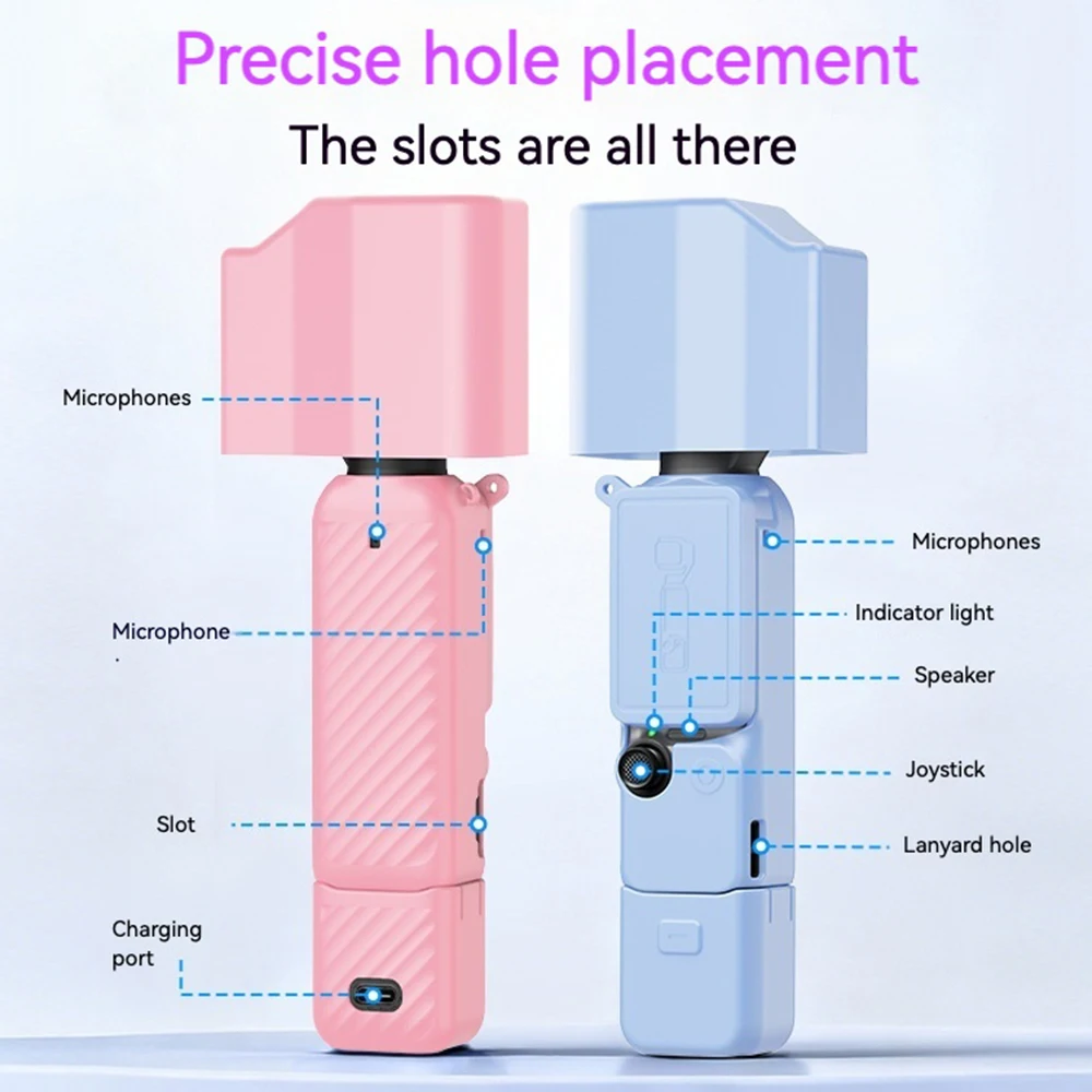 Etui silikonowe ochronne na DJI Osmo Pocket 4P, osłona ekranu i obiektywu, ochraniacz na Pocket 4 Pro, akcesoria zapobiegające zarysowaniom. — zdjęcie produktu 2