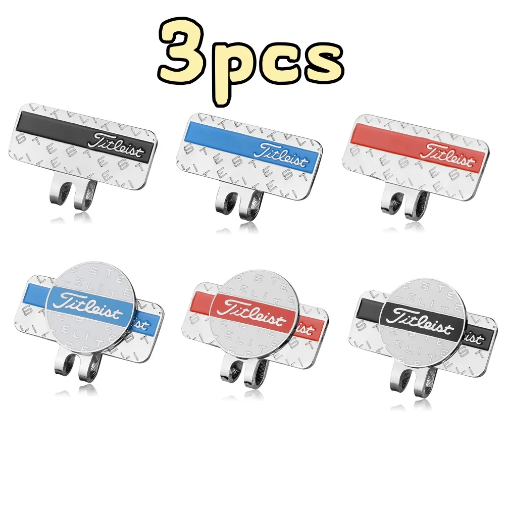 

Retro Metal Golf Hat Clip Of 3PcBrooch Fashion Decorative Magnetic Badge Golf Cap Accessories