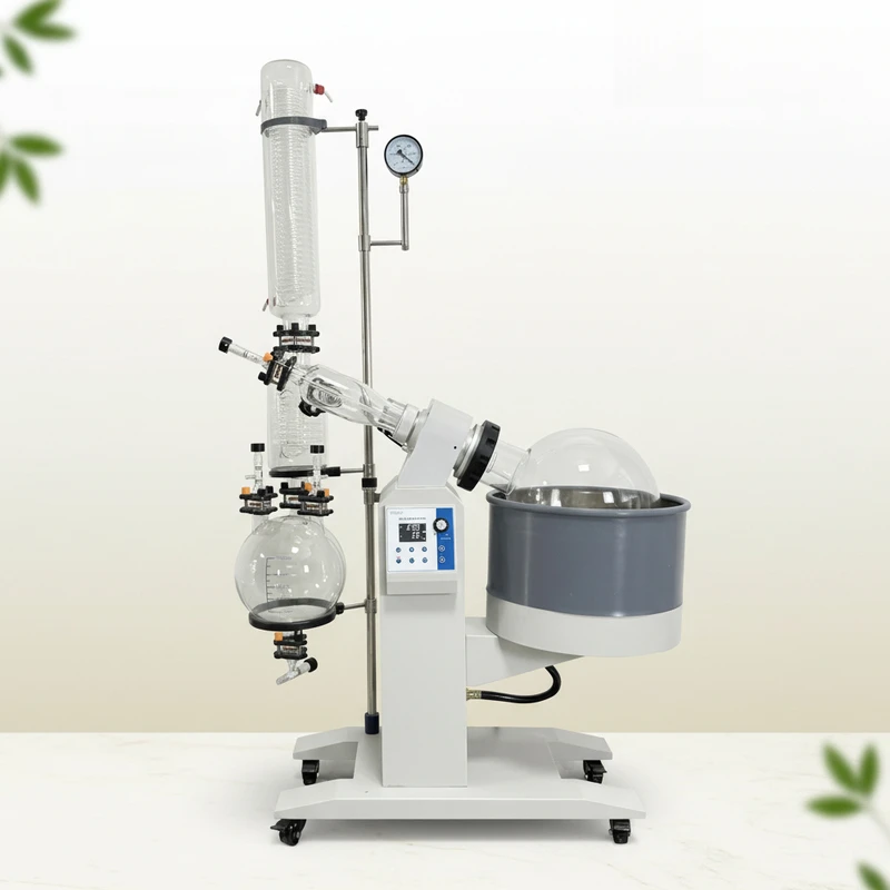 Excellent Performance Lab Distillation China Vacuum Rotary Evaporator with Electric Lift Engine Pump Motor 50L Large Water Bath