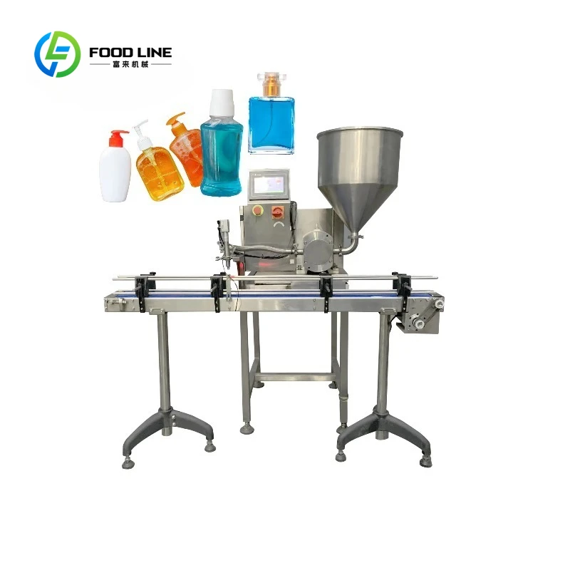 Customized Industrial Automatic Rotary Pump Liquid Filling Machine for Beverage Chemical High Viscous Products Powder
