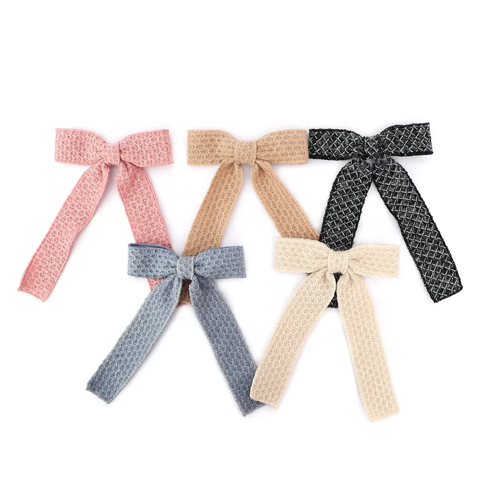 A1 New winter velvett  bow elegant headband fashion children hairband hair accessories baby clip OEM freshhairband