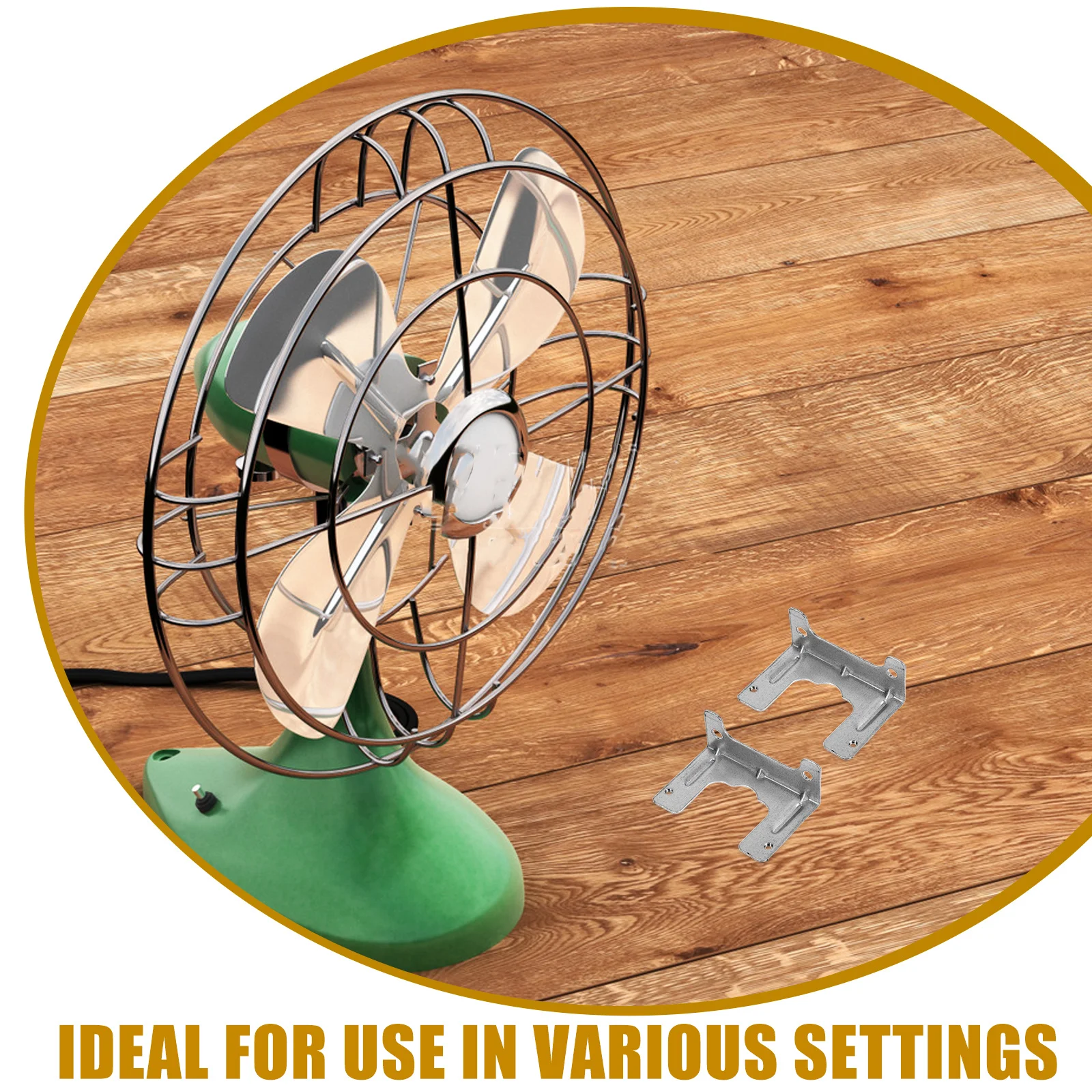 

6PCS Motor Bracket Radiator Mounting Kit Durable Iron Plate Structure Suitable Pedestal Fan Models Ceiling Fan Brace Wall Mount