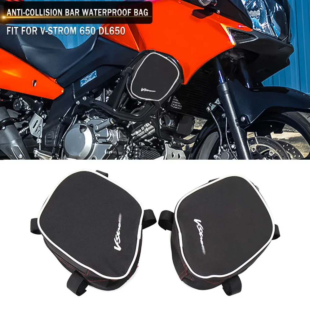 NEW Motorcycle For Suzuki V-Strom DL 650 Waterproof Repair Tool Placement Bag Frame Crash Bar Package Toolbox Bags 2004-2011