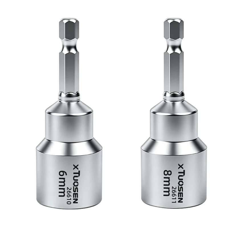 

57QF 6MM/8MM Impact Socket Nut Screwdriver for Power Drill Impact Driver Socket 1/4 Hexagonal Set Drill Bit Adapter