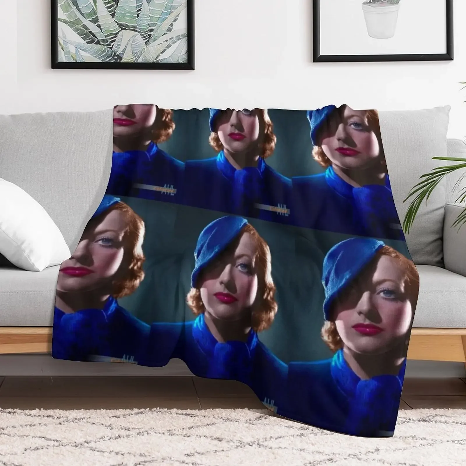 جوان كروفورد، 1933 رمي بطانية بياضات السرير المعزي الثقيل للنوم بطانيات أشعث