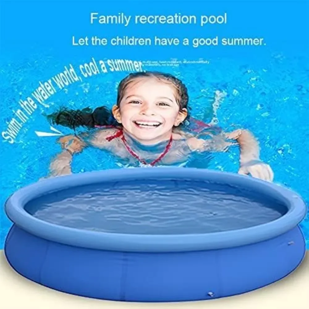 12ft x 36in Inflatable Swimming Pool Outdoor Above Ground Pool,Top Ring Blow Up Pool Freight free