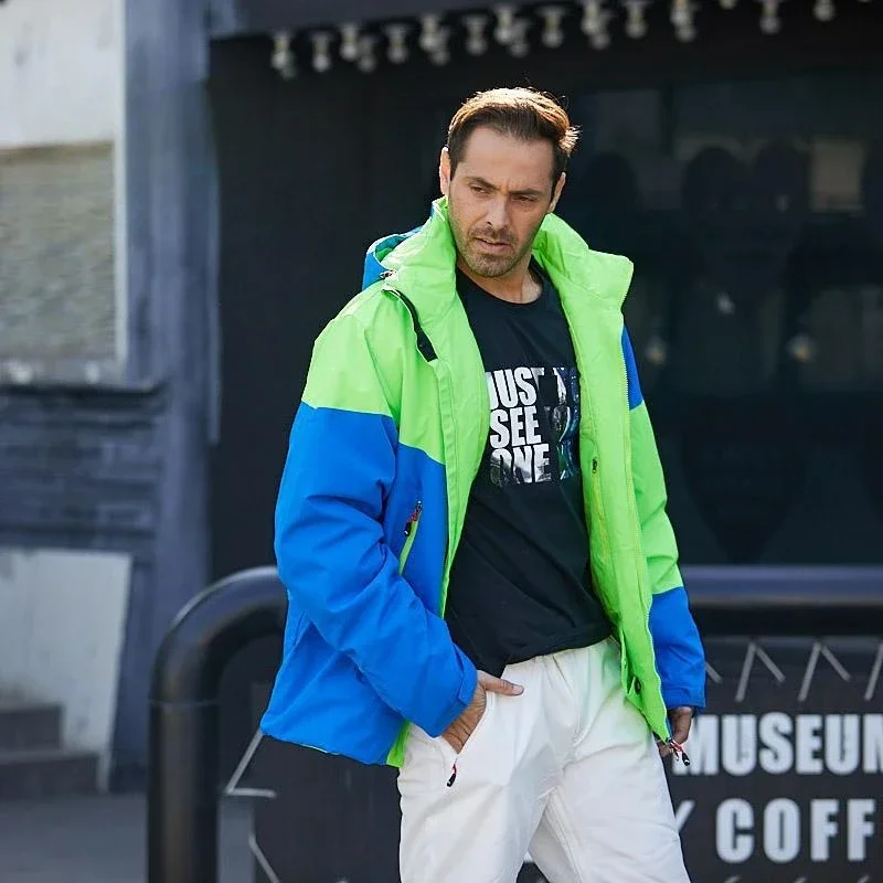 سترة بدلة تزلج مع لوح واحد ولوحة مزدوجة سميكة للتزلج في الهواء الطلق وموسعة لكل من الرجال والنساء OT4 #2