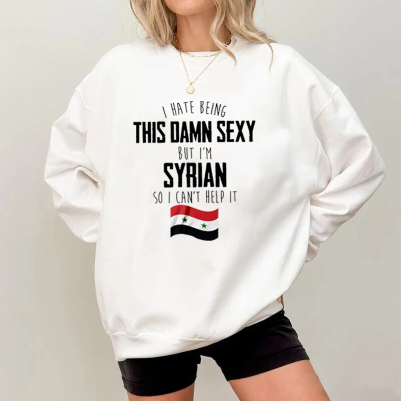 Syrian Oversized Crew Neck Sweatshirt, Keep Calm, Habibi,Middle East,Unisex,Freedom,Damascus,Free Syrian Gift,Resistance Fighter