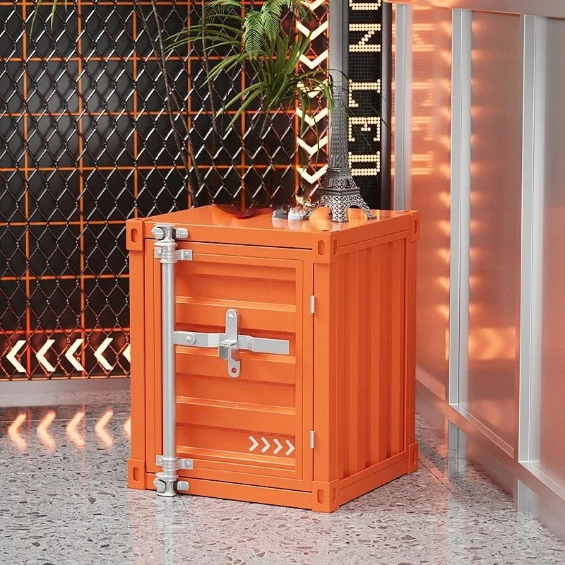 

Bedroom creative small cabinet small industrial wind storage cabinet