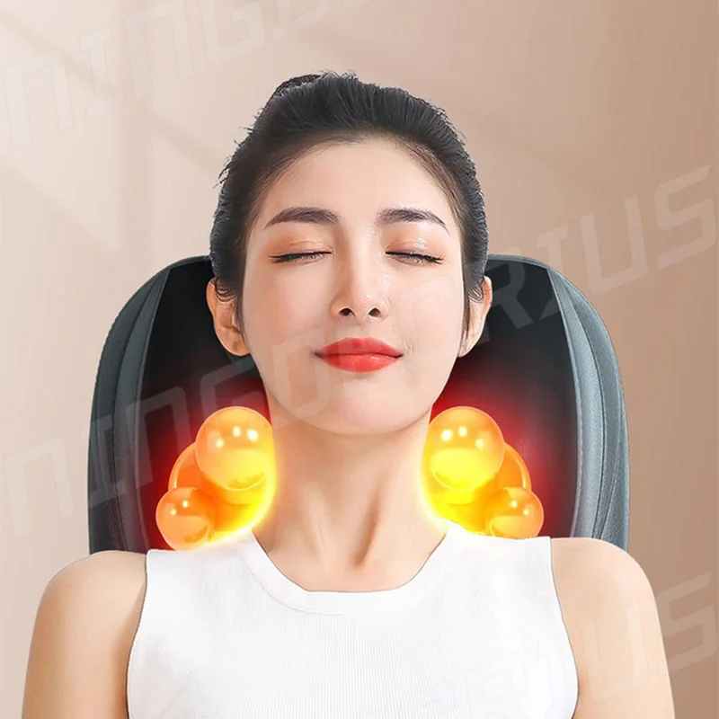 Factory Hot Selling Neck Massage Cushion Warm Compress Heating; Multi-functional Home Use Automatic Kneading Massage Cushion