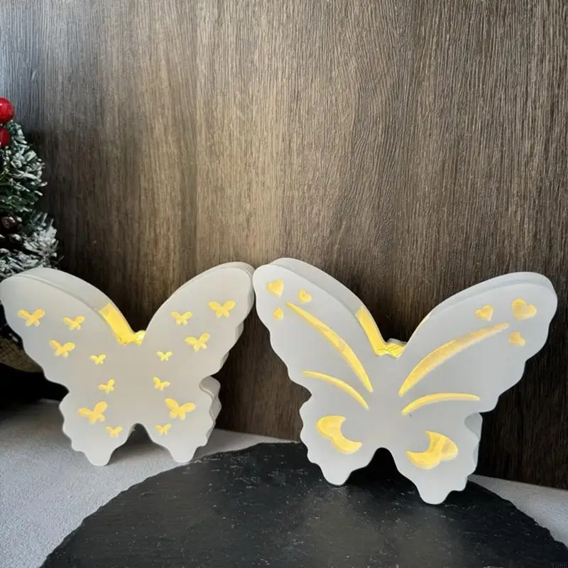 Multipurpose Silicone Mould For Crafting Butterfly Night Lights Enhances Ambiances In Living Rooms And Bedrooms Y08E