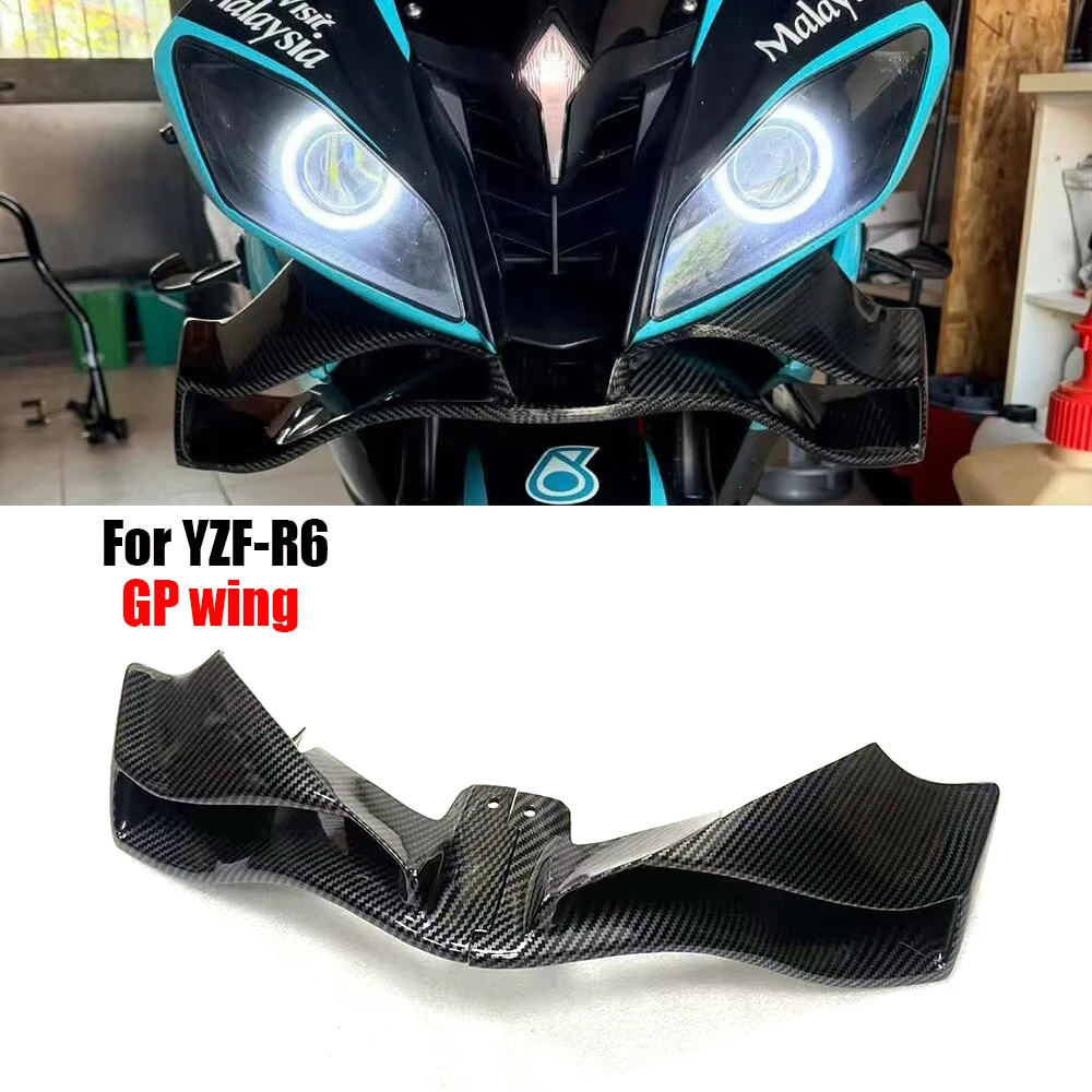 

For YAMAHA YZF-R6 2006-2015 Wind Wing Aerodynamics Fairing Winglets GP WING Motorcycle Front Spoiler Lower spoiler Front Lip