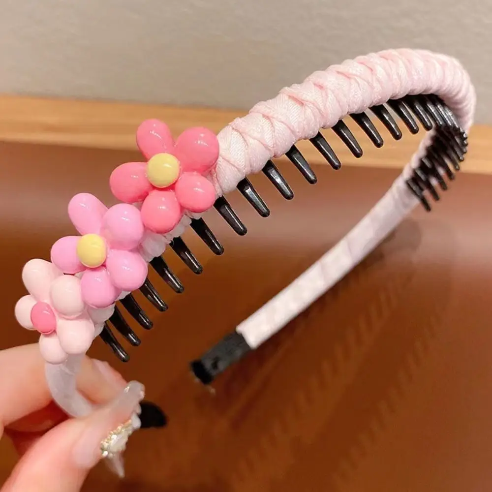 

Cute Love Hear Children Teethed Hair Hoop Korean Flower Hair Band Floral Gift