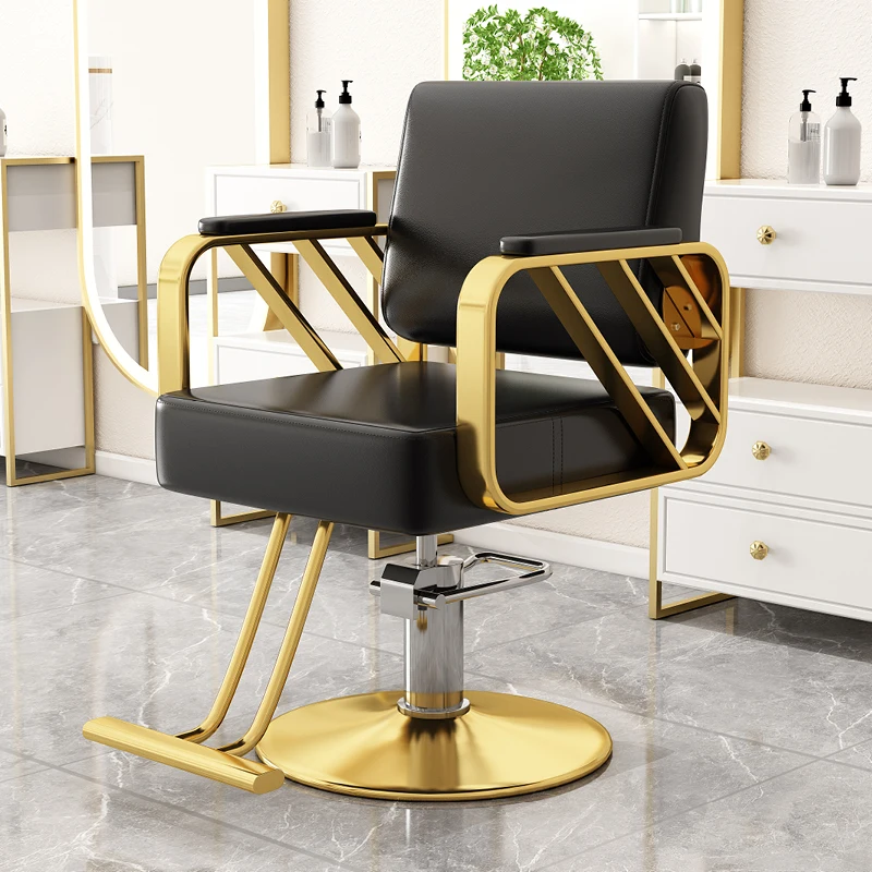 

Luxury Hidraulic Barber Chair Classic Designed Retro Aesthetic Barbershop Chair Vintage Equipment Silla De Barbero Furniture