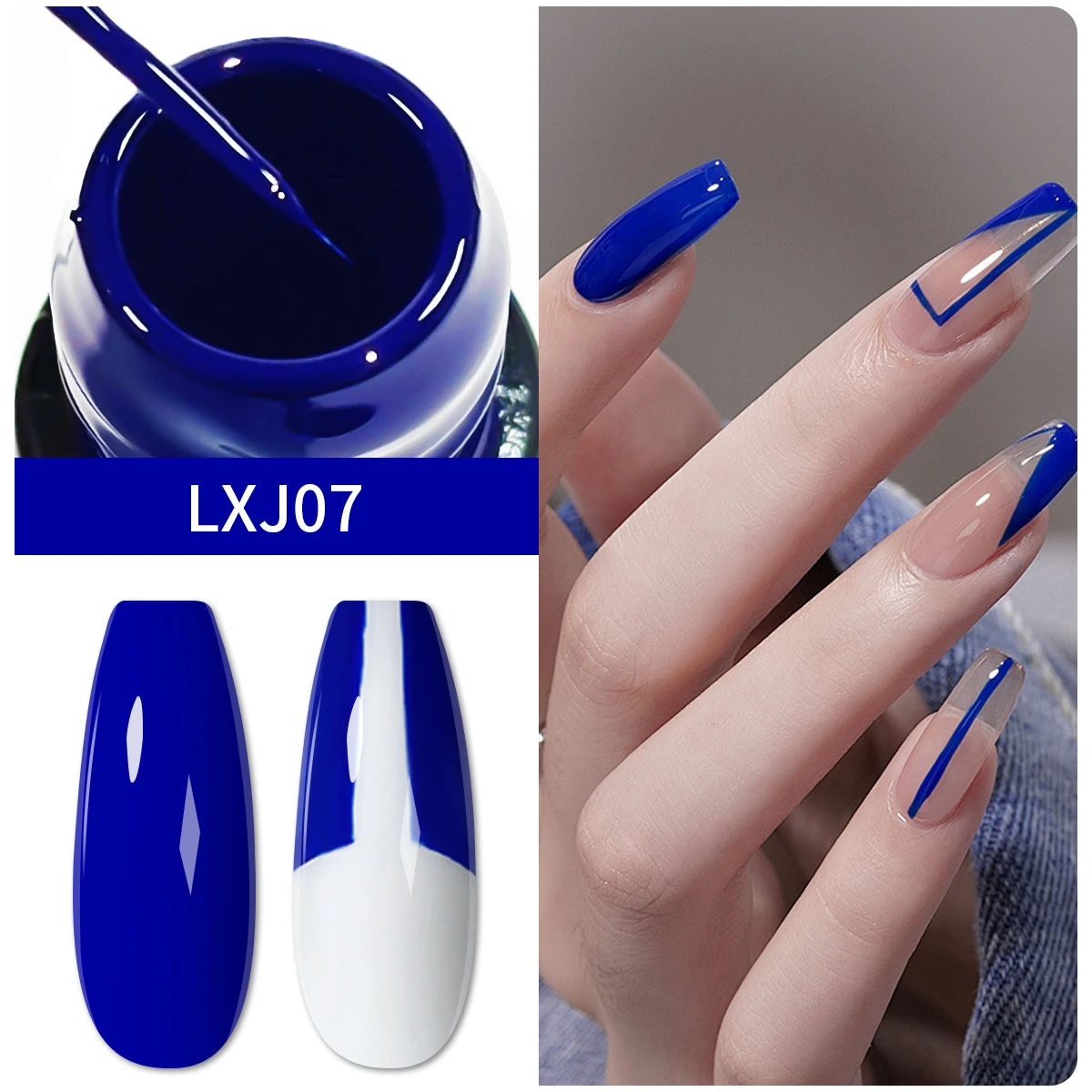 مجموعة 5 مل من جل الرسم اللامع، جل الرسم الملون، أظافر جل قابلة للإزالة، لفن الأظافر. #6