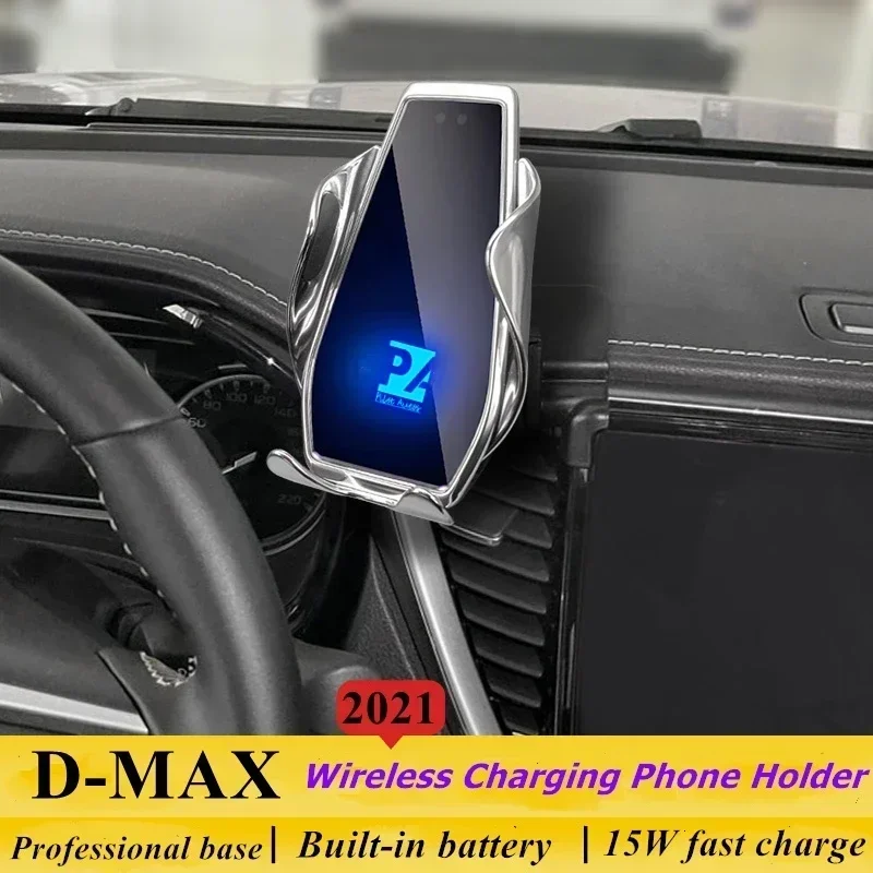 

2021 For Isuzu D-max Mobile Phone Holder Wireless Charger Car Phones Mount Navigation Bracket GPS Support 360
