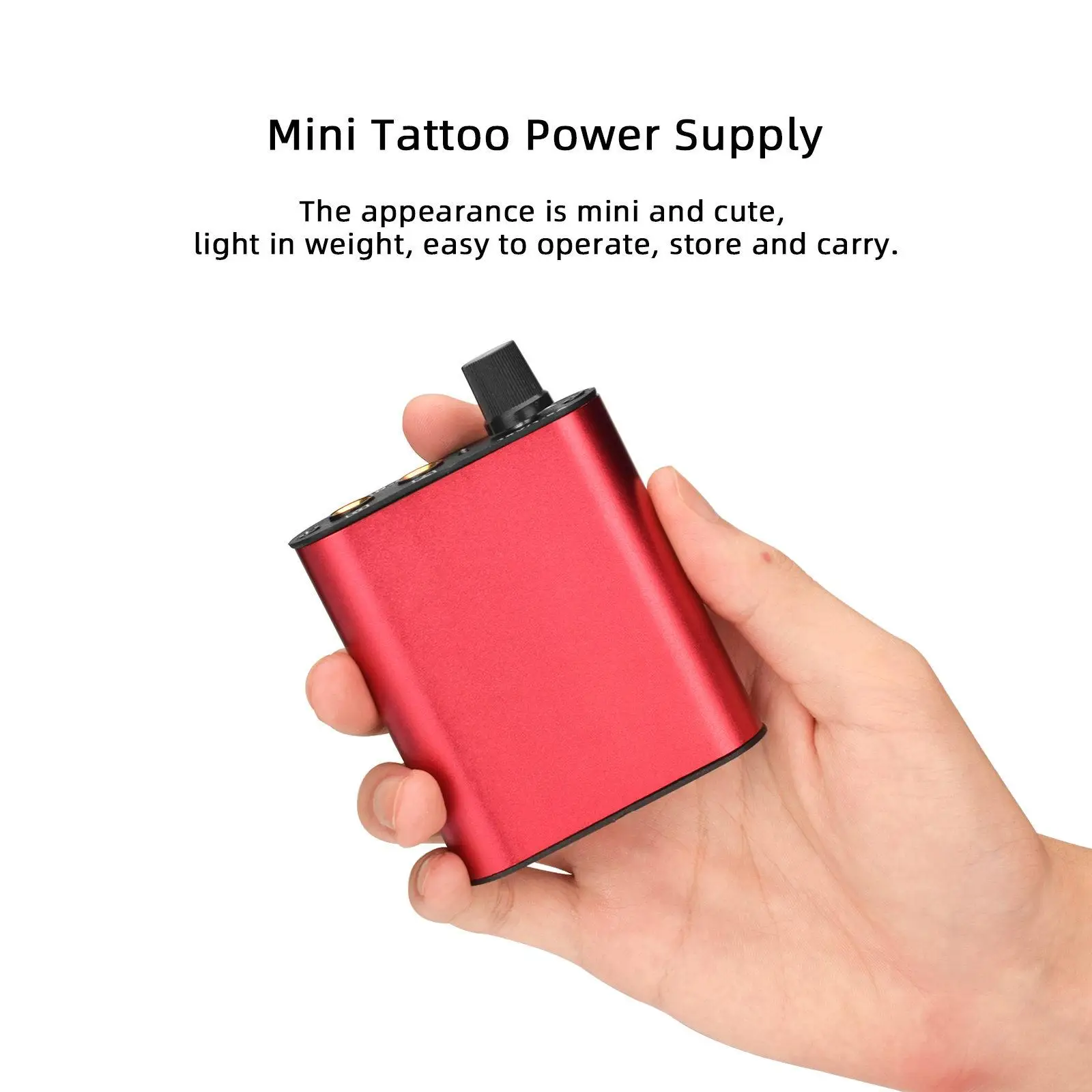 Compact Tattoo Power Adapter Durable Stainless Steel Rotary Coil Machine Accessory for Professional Artists