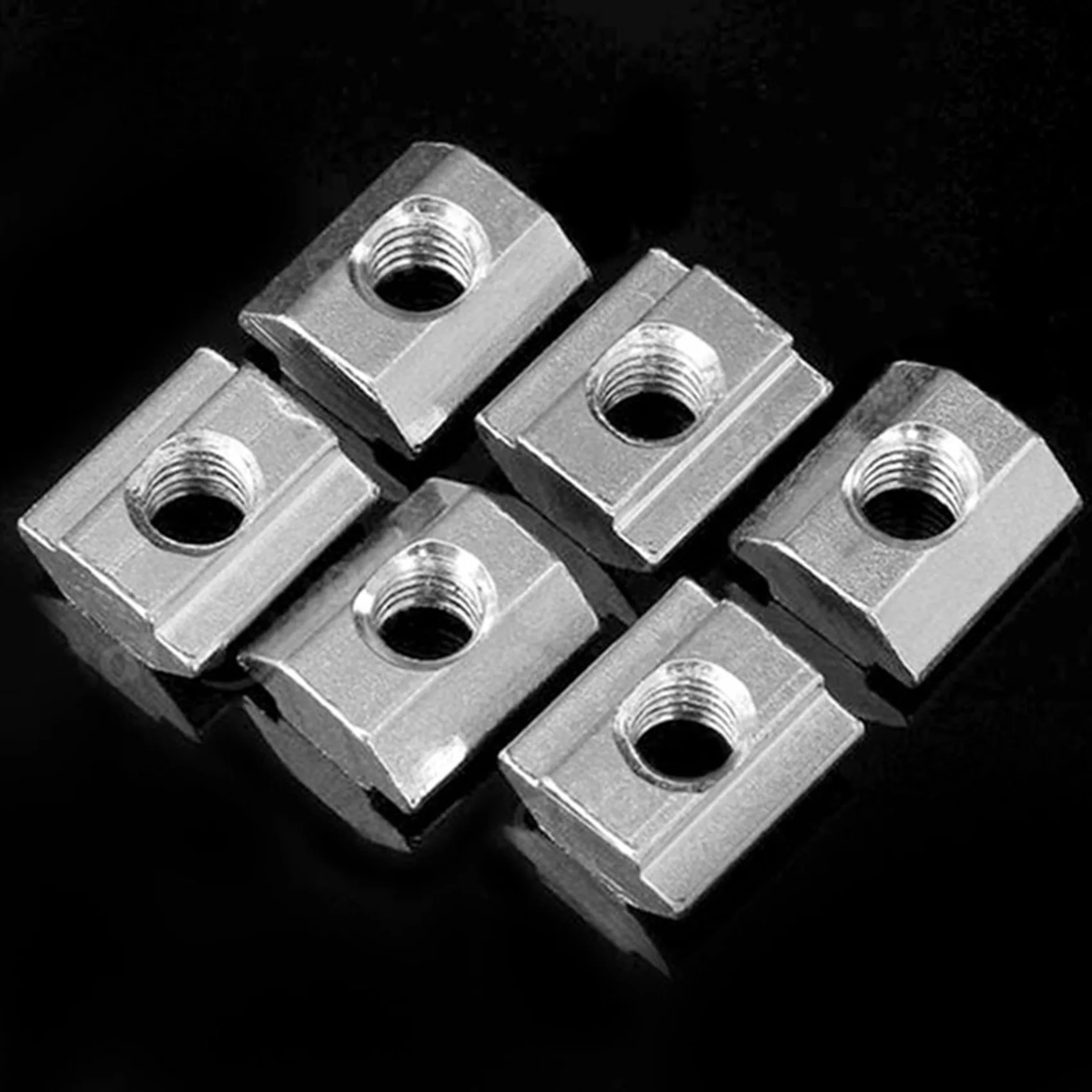 200Pcs M5 T Sliding Nut Zin-Plated Carbon Steel T Sliding Nut For 2020 Aluminum Profile-B51B