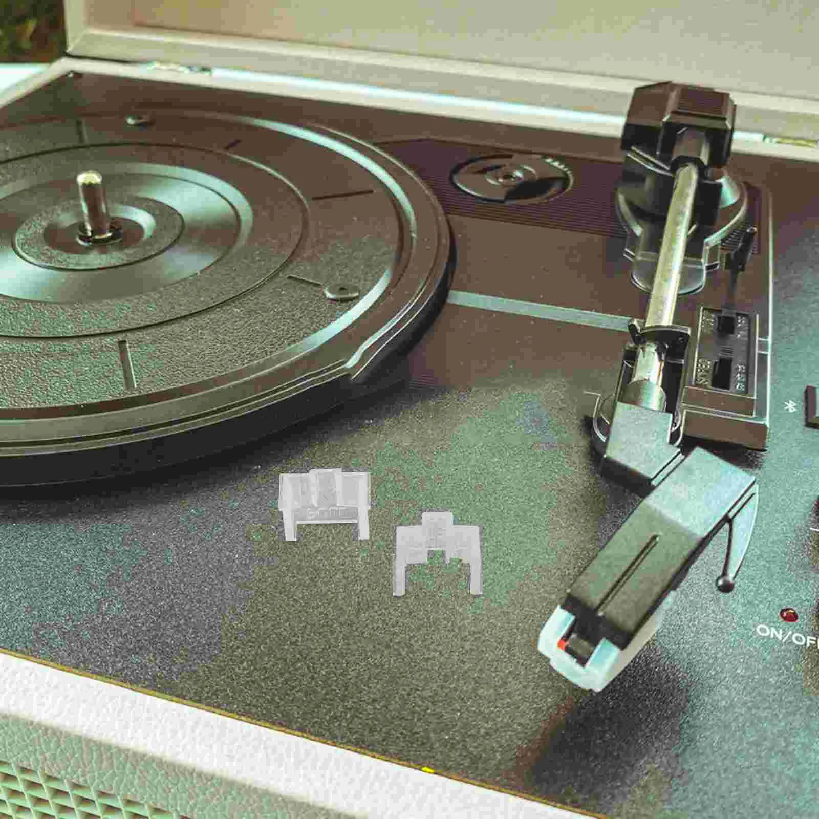 2 Pcs Protective Cover Turntable Needle Protector Stylus Record Player Plastic Replacement