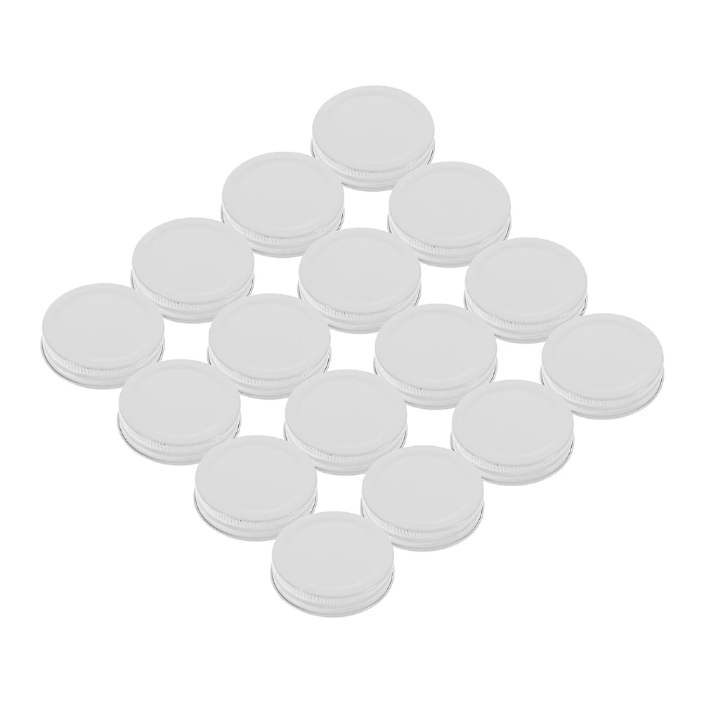

30pcs Tinplate Canning Lids Airtight Leakproof Jar Lids Sturdy Sealing Covers Reusable Storage Caps For Jam Dried Fruits Home
