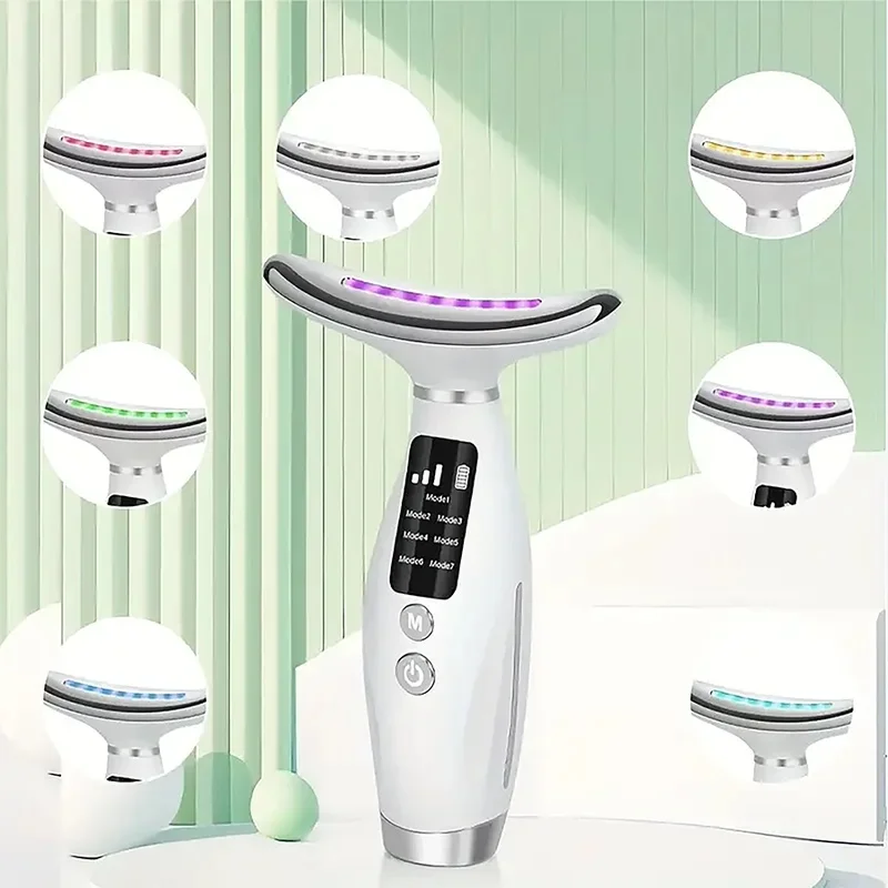Belt LED Display screen beauty device，USB Charging ——7 Lighting effects，Ergonomic Design，vibration massage，Helps promote efficie