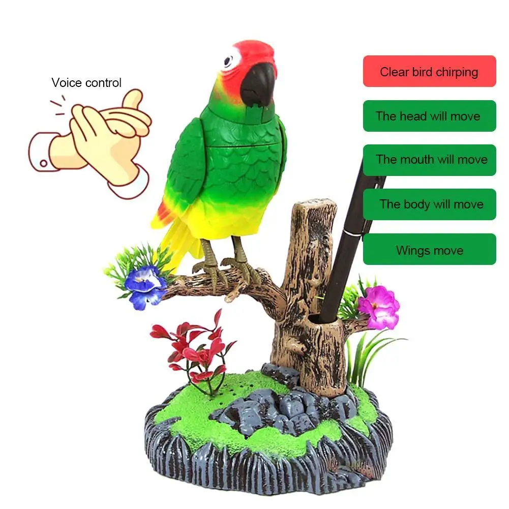 Sound And Voice Control Stimulation Induction Cage Bird Cage Sound Home Decor Garden Display Children's Toy Gifts