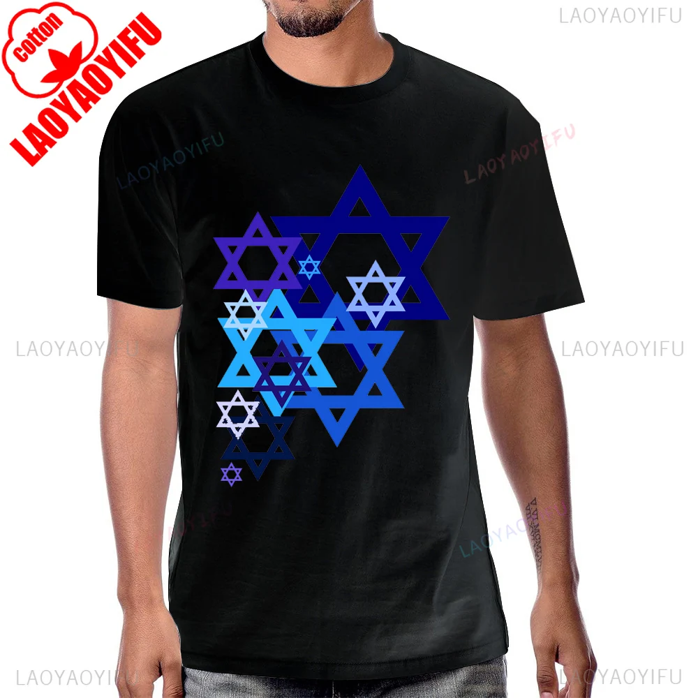 

New Arrival Shalom Star of David Solomonnos Seal Graphic T-shirt Cotton Casual Fashion Man Tshirt Hip Hop Y2K Women T Shirt