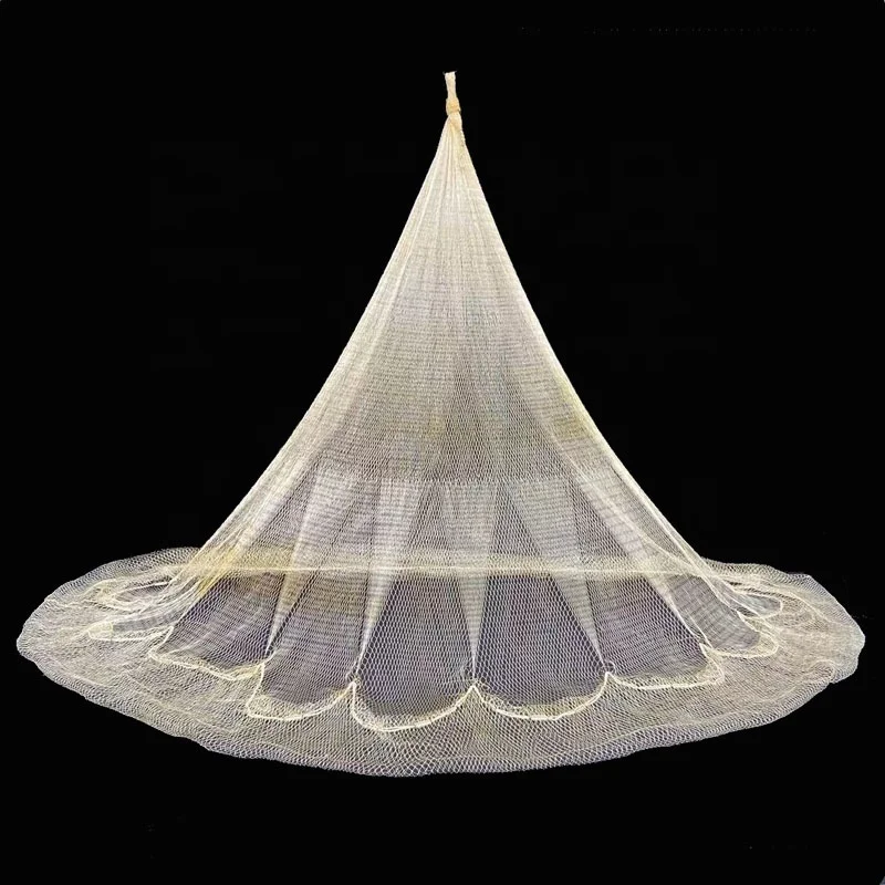 

10ft Japanese Bottom Pocket Cast Net Steel Sinker Fishing Cast Net