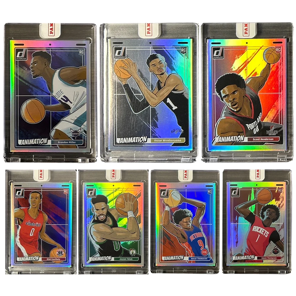 

PANINI 2023, домашняя анимация, сделай сам, Карри Дончич Уembanyama Татум, Джеймс Миллер, коллекционная карточка, кирпич, подарок на Рождество и день рождения