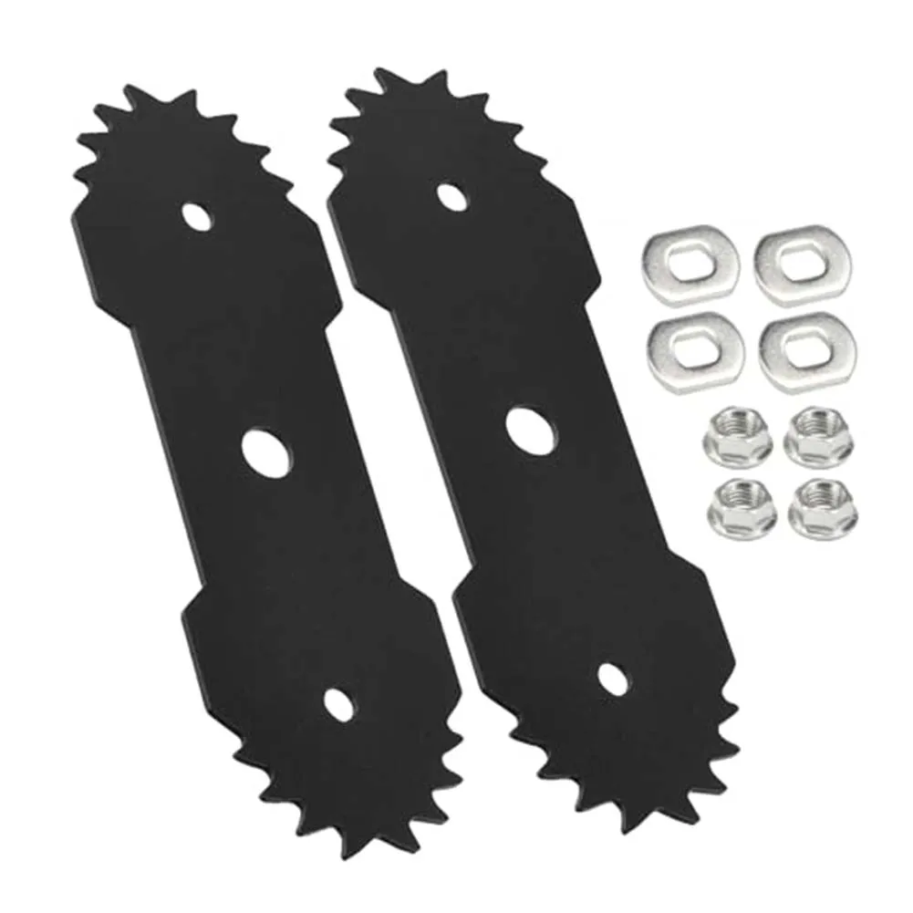 Hardened Steel 7.5'' Double Edged Blade Compatible with For Greenworks 12Amp Electric Corded Edger 27032 Trimmer Blade