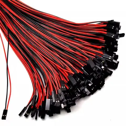 20pcs/10pc 2pin Dupont Cable 2P 2 Pin Female Jumper Connector Wire 2.54mm Pitch Length 10CM 20CM 30CM Single Head for 3D Printer