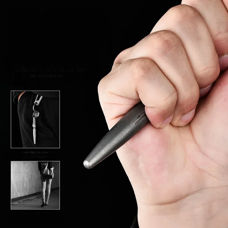 Outdoor Portable EDC Titanium Alloy Tactical Pen Mini Defense Car Emergency Window Breaker Tools