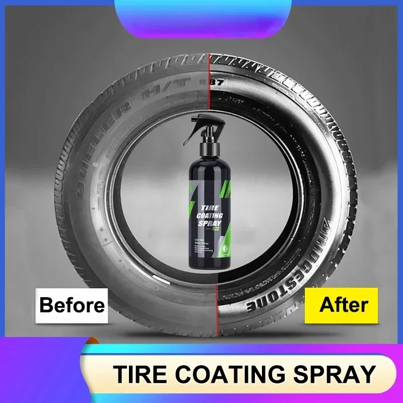 Tire Shine Coatings Long Lasting Tyre High Gloss Easy Application Non Greasy Car Auto Tire Refurbishing Agent Cleaner Coating