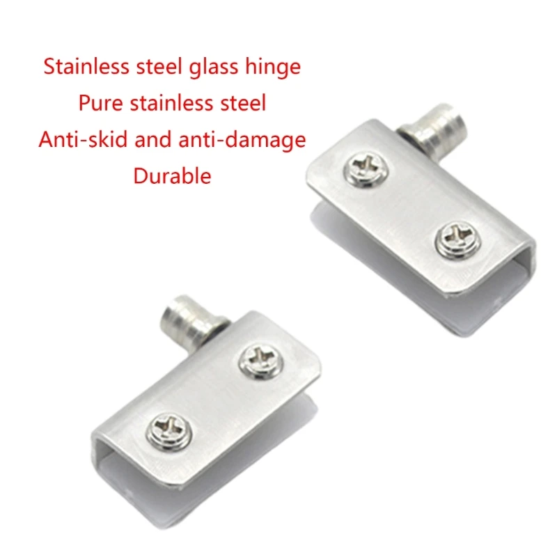 Glass Door Hinge Stainless Steel Frameless Shower Door Hinge Easy Install Dropship image 2