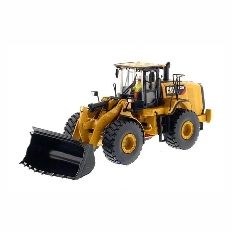 DM Diecast 1:50 Scale CAT 966M Wheel Loader Alloy Engineering Vehicle Model Simulation Toy Collection Souvenir Display 85928